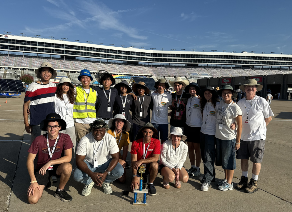 The Polytechnic School Solar Car Team at the Texas Motor Speedway